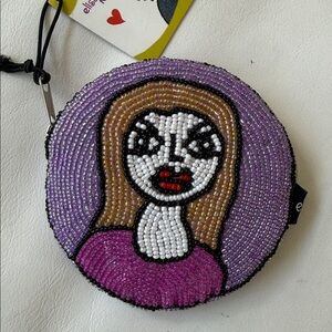 Elissa Bloom TE21172 Beaded Key and Coin Purse